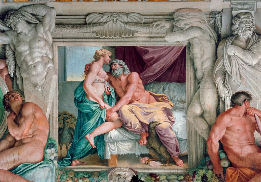 Giove e Giunone - Galleria Farnese, Palazzo Farnese, Rome